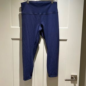 Lululemon Wunder Train High-Rise Crop 21" in True Navy - Sleek & Supportive